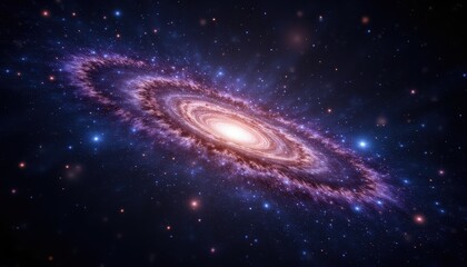 Obraz premium Spiral galaxy in deep space (1)