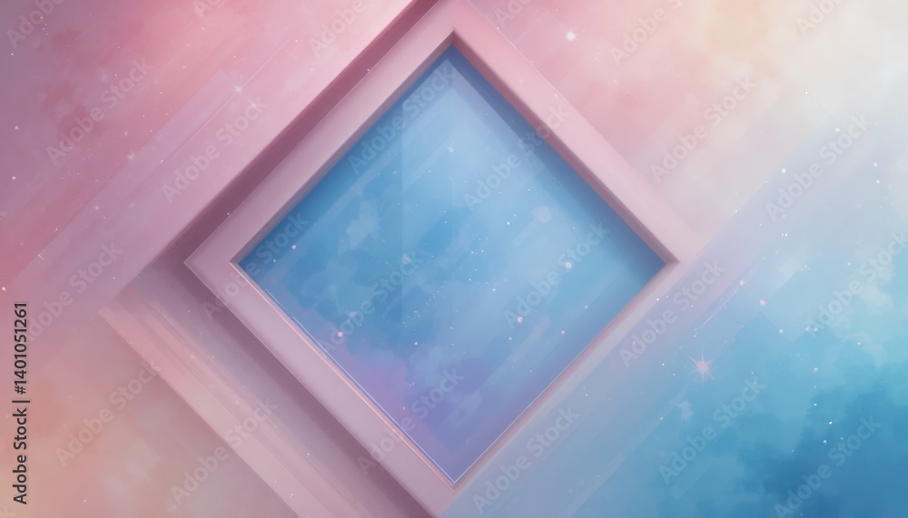 Poster dynamic abstract visuals in a cosmic space artistic background design digital art ethereal environme