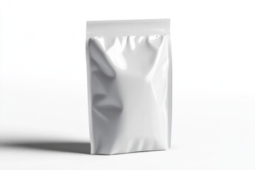 A 3D rendered mockup of a matte pouch bag for pet food, supplements, and soil amendments, isolated on a white background with realistic shadows.
