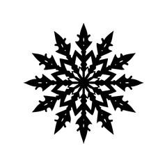 Snowflake Silhouette vector illustration