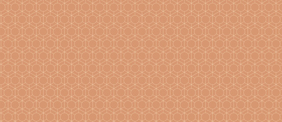 Subtle peach hexagon pattern.  Elegant geometric design, ideal for backgrounds, textures, website design, or print projects.  Represents order, connection, and modern aesthetics.