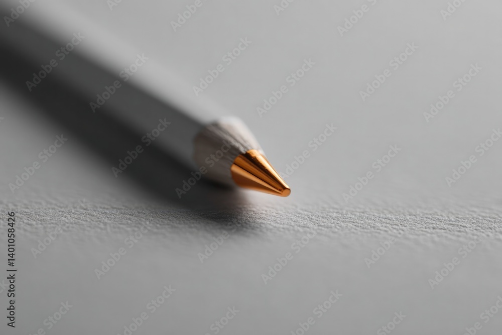 Poster single pencil and eraser lie diagonally on blank sketchpad inviting creative ideas with ample copy s