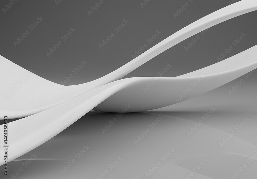 Poster abstract lines in grayscale. the image showcases the beauty of geometric forms, highlighting smooth 