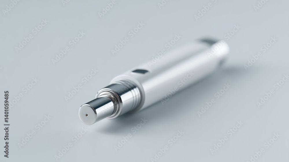 Poster sleek minimalistic diagnostic device set against uncluttered background highlights precision and inn