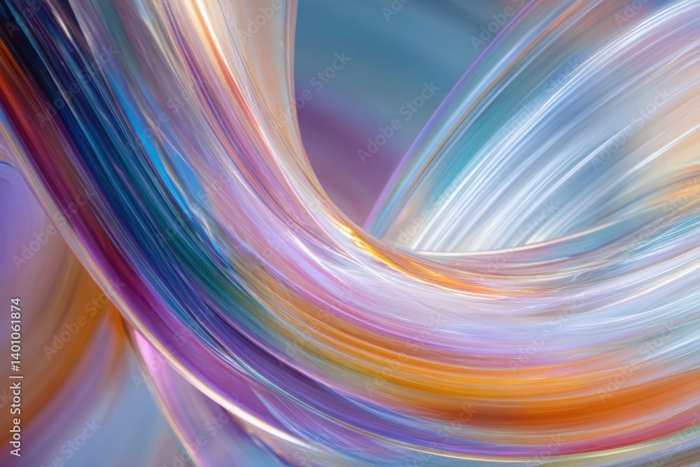 Poster capture mesmerizing swirl of vibrant colors and geometric shapes forming abstract design with ample 