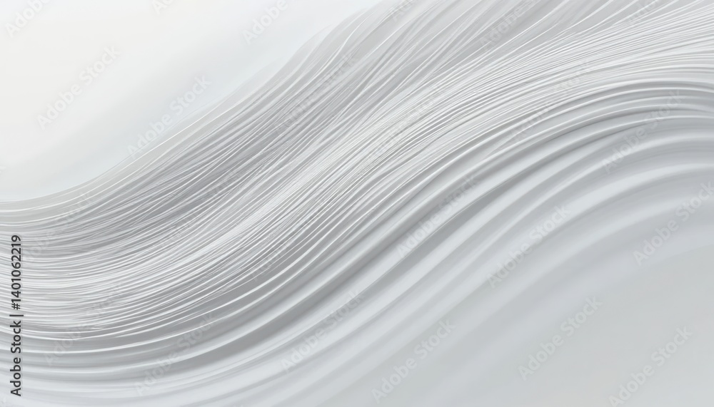 Poster captivating flowing wave patterns abstract digital art studio minimalist design close-up visual harm