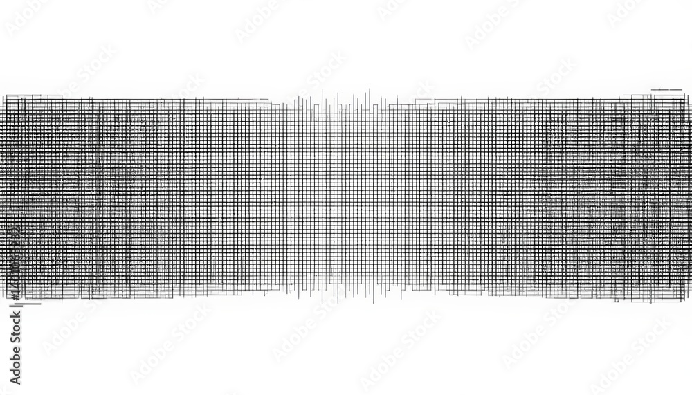 Poster dynamic graphical patterns abstract design digital artwork minimalist style symmetrical composition 