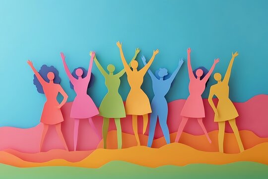 Diverse Women Celebrating Togetherness and Joy