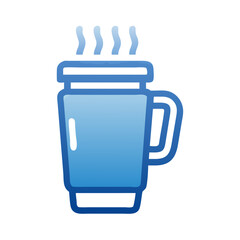 Hot Beverage in Travel Mug Icon Design