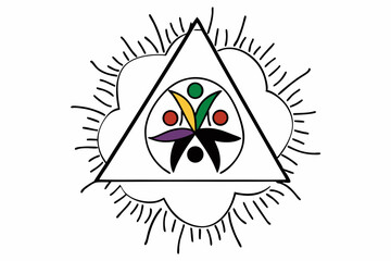 vector illustration of an abstract easter egg