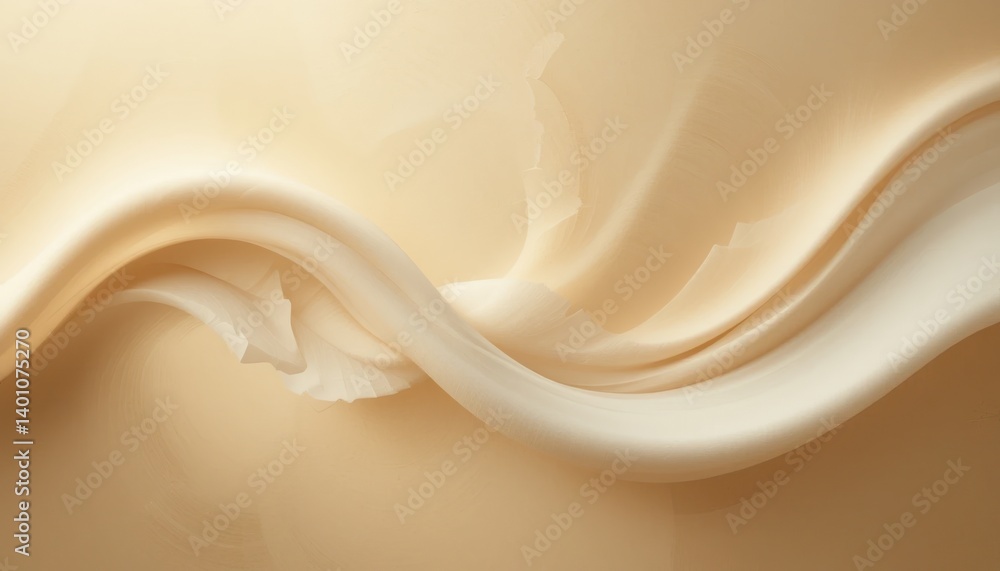 Aufkleber flowing creamy textures studio setting abstract image soft lighting close-up view artistic concept f