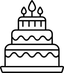 birthday cake with candles