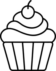 cupcake vector illustration