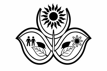 Fototapeta premium vector illustration of a flower