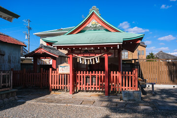 Obraz premium 愛知県豊橋市 吉田神社の境内社、金柑丸・城守護稲荷社