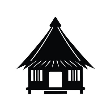 recommend clip art: hut silhouette art