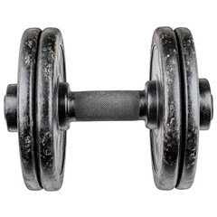 Naklejka premium Textured Grip Dumbbells on transparent background