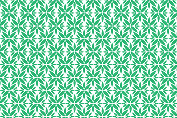seamless pattern with green leaves