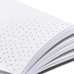 Dotted Notebook Design on transparent background