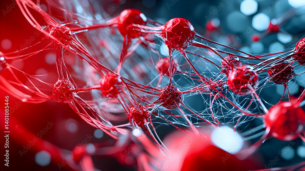 Poster abstract neural network image