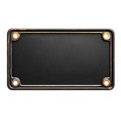 Obraz premium Custom License Plate on transparent background