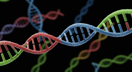 Decoding Life: A Colorful Visualization of DNA