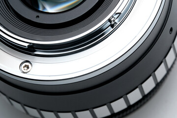Intricate camera lens assembly details