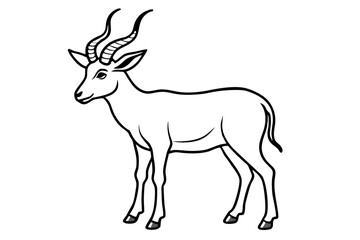 Wild Markhor Vector