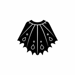 creative details  Tattered Cloak Icon Vector Illustration