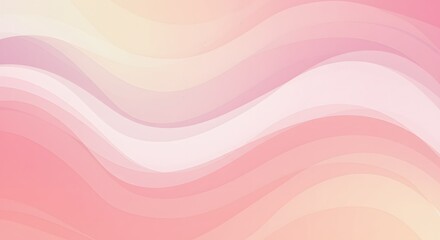 Gentle Waves of Pastel: A serene and artistic depiction of flowing pastel waves in soft hues of pink and peach, evoking a sense of calm and elegance.