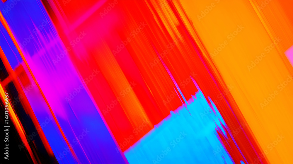 Aufkleber dynamic abstract background with vibrant energetic visual effect