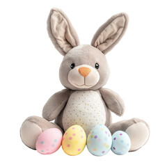 Obraz premium Easter Bunny Plush on transparent background