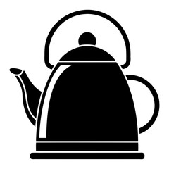 Kettle Silhouette Vector Illustration High-Quality Design Isolated on Transparent Background