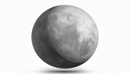 Naklejka premium planet mercury a solar system planet isolated on a white background