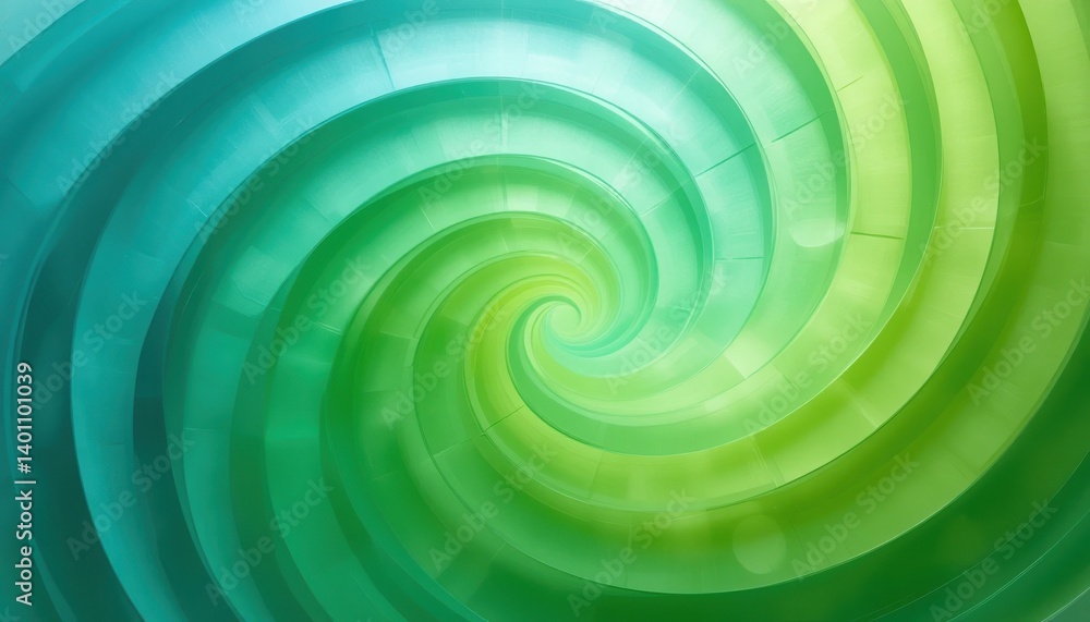 Poster dynamic swirling patterns of teal and green colors abstract art digital artwork modern design enviro