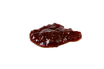 plum jam spot isolated on white or transparent png