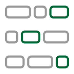 Menu Vector Line Dark Green Grey Icon Design