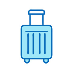 Rolling Suitcase for Guest Luggage Icon Design
