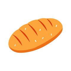 Vector illustration of bread in France 