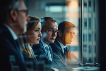 Business people, meeting and discussion for corporate planning, strategy or brainstorming at the office. Group of employee workers in business meeting, team planning or collaboration at the