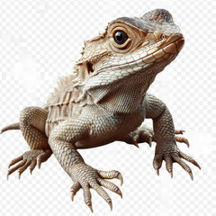 Naklejka premium iguana on a white background