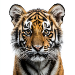 Obraz premium tiger isolated on white background