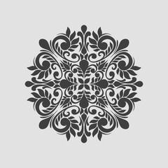 Vector Mandala floral ornament