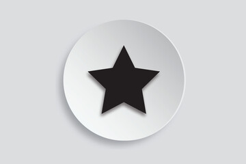 Simple star icon for marking favorite, best choice, or rating content in interface and apps.