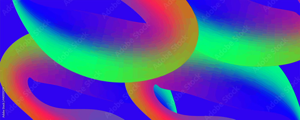 Poster abstract shapes on background. liquid effect, freeform gradient color background, modern screen vect