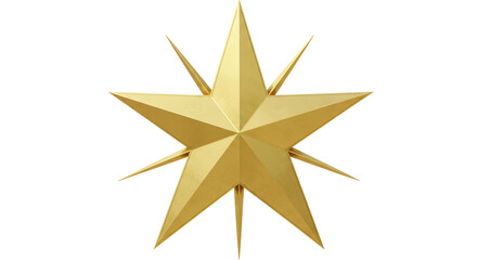 Isolated Golden Star