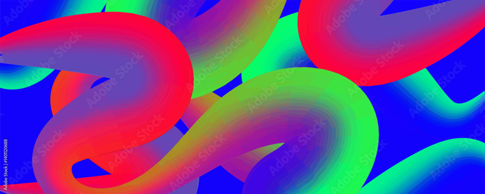 Poster abstract shapes on background. liquid effect, freeform gradient color background, modern screen vect