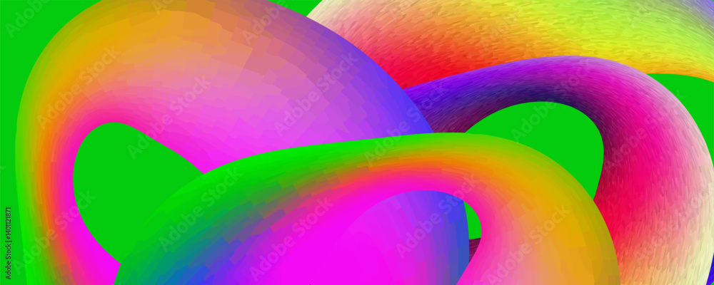 Poster abstract shapes on background. liquid effect, freeform gradient color background, modern screen vect