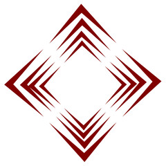 red and white geometric shapes