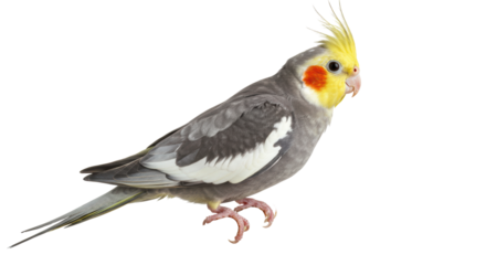 Isolated Cockatiel